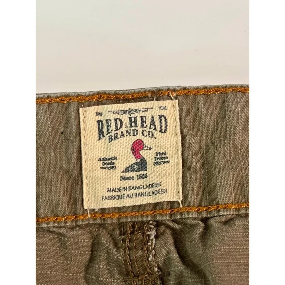 Red Head Cargo Shorts Mens 38 Khaki Ripstop Cotton Utility Hiking Tactical
